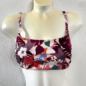 Athleta Floral Scoop Bikini Top A-C - Small